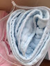 全棉时代 婴儿浴巾 6层水洗纱布浴巾 纯棉大毛巾被盖礼盒装 蓝色115*115cm 实拍图