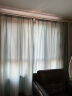 诺罗窗帘成品遮光挂钩式简约现代条纹绿色客厅卧室飘窗落地窗轻奢网红 提花彩条布普通挂钩款 宽3米*高2.5米/1片 实拍图