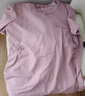 米度丽哺乳衣上衣外出产后喂奶衣打底衫夏季宽松短袖t恤孕妇装夏装6916 暗粉 XL码（建议130-160斤左右） 实拍图