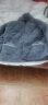 南极人睡衣男士秋冬季珊瑚绒加厚加绒三层夹棉中老年睡衣女士家居服套装 灰色(男款冬天保暖套装) L（推荐90-120斤） 实拍图