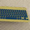 法普拉（FAPULA） 蓝牙无线iPad键盘适用于iPad手机平板笔记本电脑办公可充电女生卡通鼠标 【黄蓝撞色】 10寸充电版键盘 实拍图