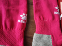 KELME/卡尔美儿童高筒足球袜过膝学生比赛训练毛巾底加厚防滑长筒袜子 玫红(均码:32-36)-3001款 实拍图
