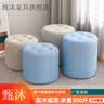 甄沐沙发墩布艺小凳子家用矮凳圆凳简约客厅沙发茶几凳创意墩子网红实 高贵紫 直径32*高28cm 实拍图