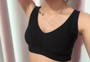 浪莎红色本命年蛇年2025内衣女聚拢上托防下垂无痕无钢圈文胸罩 黑色 M （34/75BCD） 实拍图