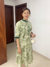 俞兆林妈妈装夏装短袖连衣裙中老年女装婆婆气质裙子女 Y242Q1001 实拍图