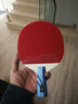 双鱼（DOUBLE FISH） 乒乓球拍初学者成品拍双面反胶皮套装快攻型学生业余训练乒乓拍 竖拍 3A+直拍 （单）12球 实拍图