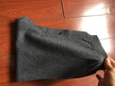 袋鼠贴身保暖内衣含羊毛裤男女士厚款保暖裤秋冬季修毛线打底裤 女-薄版-深灰 XL 实拍图