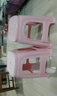 腾塑港龙 凳子0509-4只装浅粉色塑料凳子家用加厚塑料凳经济型板凳成人餐桌登子客厅高凳熟胶板凳方凳 实拍图