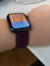 BHO【热销5万+】适用苹果手表表带apple iwatch s10/s11表带s9/se3/2单圈编织表带s8/7尼龙女士男生款 绛樱桃色 44/45/46表盘M码【腕围174-185mm】 实拍图