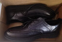 木林森（MULINSEN）男士商务休闲鞋软底工作正装鞋男鞋 42码 黑色 99136 实拍图