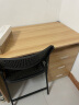 美宜德曼电脑桌 1米右三抽简约办公台式职员桌家用学习写字桌子 橡木色 实拍图