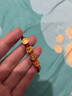 明牌珠宝生日礼物 足金硬金黄金文字祝福平安发财转运珠送礼男女定价 平AFP0450大克重版约0.35-0.45克 黄金转运珠 实拍图
