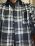 啄木鸟长袖衬衫男春秋季外套男士休闲上衣服男装青年潮流百搭格子衬衣男 CS1919墨绿格 3XL 实拍图