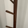 新艺鸿运卧室衣帽架实木挂衣架落地简易衣服架立式办公室置衣架室内挂包架 胡桃色-圆盘款-高172cm杆粗45mm 实拍图