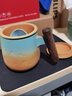叁旬 山峦旅行茶具便携式功夫茶具日式泡茶壶陶瓷一壶四杯户外快客杯 实拍图