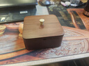 初心胡桃木烟灰缸防飞灰带盖高颜值高端大气上档次家用办公室创意烟缸 方形烟灰缸(胡桃木+不锈钢) 实拍图