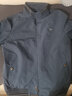 七匹狼夹克男休闲外套男装立领三防秋季纯色防风衣男式茄克衫商务轻正装 中灰-三防不易皱1815款 L (170) 实拍图