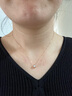 I Do【现货闪发】Round18K金钻石项链女吊坠锁小气泡情人节礼物送女友 【升级款】双面款吊坠+18K金链 实拍图