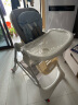 karmababy卡曼宝宝餐椅可折叠便携式多功能小孩婴儿椅子儿童吃饭餐桌座椅 【升级款】铂金灰 pro 实拍图