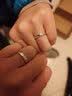 I Do钻戒对戒K金 情侣结婚女士戒指 Promise系列情人节礼物送女友 16号/18K/男戒/现货 实拍图