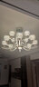 韵钰 欧式客厅吊灯大气家用法式餐厅吊灯轻奢水晶卧室灯具陶瓷吊灯 18头-配全光谱三色光源 实拍图