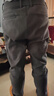 罗蒙（ROMON）休闲裤男秋冬季韩版裤子男士直筒宽松商务百搭男裤 深灰色加绒 31 实拍图