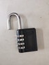 欧太力（OUTILI）金属密码挂锁箱包锁行李箱锁健身房锁头柜子机械密码锁迷你挂锁 四号密码挂锁黑色 实拍图