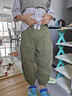 G.DUCKKIDS小黄鸭童装男童长裤夏季纯棉宝宝2024新款裤子儿童薄款休闲裤春秋 军绿色小黄鸭夏季休闲裤 110 (XL) 建议身高100cm左右 实拍图