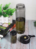 ONEDAY磁弹泡茶杯茶水分离磁吸男士生新款旅行便携茶叶专用水杯子随手杯 【送礼推荐】翻盖款时尚黑 800ml 实拍图
