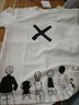 大鱼界线 日系t恤男长袖秋季情侣款宽松上衣大码动漫衣服男高初中学生青少年卡通印花圆领体恤打底衫男 TX99白色T恤 L（120-130斤) 实拍图