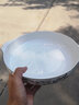 金岚玉复古骨瓷双耳盘子窝盘圆形汤盘深盘中式餐盘家用防烫菜盘沙拉盘 青雀之喜-10英寸双耳窝盘 实拍图