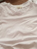 艾路丝婷短袖T恤女夏装新款上衣韩版修身纯色体恤TX3561 圆领白色 XL 实拍图
