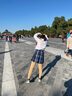 萝美酱jk制服夏季全套女生短裙学院风春秋JK裙百褶裙裙子半身裙套装显瘦 冈梨田格裙+长袖衬衫+领结 M 【建议95-105斤】 实拍图