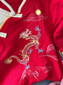 瓦戈吉尔汉服男童装春秋套装婴儿唐装两件套男宝宝一周岁礼服龙年抓周衣服 216121单龙戏珠红色单层长袖 80 码参考3-9个月 晒单实拍图