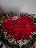 梦馨鲜花鲜花速递33朵红玫瑰花束送女友老婆生日礼物全国同城配送 99朵红玫瑰花束-永恒的爱 实拍图