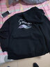 宾宇兄弟卫衣男帽衫男士连帽套头外套加绒青少年宽松大码学生保暖衣卫衣 加绒英文黑色 4XL 170-185斤 实拍图