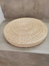 倾沫蒲团坐垫 瑜伽坐垫传统草编蒲团圆形榻榻米阳台茶道藤编地板坐垫 直径50厘米 蒲草原色_高6厘米_ 实拍图
