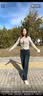 洋芯格 YOUNG FEELING女款窄版牛仔阔腿裤女薄款2026夏季新款高腰显瘦复古蓝垂感直筒裤 蓝色长裤春秋款 S /26【建议80-95斤】 实拍图
