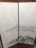 欧美人屏风隔断客厅遮挡风水实木玄关酒店办公室移动折叠屏风 4扇起拍 单扇50*180单面图案W 实拍图