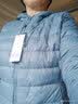 鸭鸭（YAYA）佟丽娅同款冬装连帽轻薄羽绒服女短款轻便薄款保暖新国标外套女款 雾霾蓝 3XL 180 (建议140-155斤) 实拍图