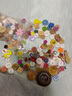 三爱树脂彩色混色福袋扣子混装儿童手工钮扣花diy纽扣画创意材料包 木头系 实拍图