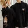 love legendlovelegend情侣装卫衣全套秋冬新款潮流网红小熊带帽外套一男一女 【春秋】白色女 M（建议100-120斤内穿） 实拍图