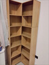 百裕达 转角柜墙角柜简约家用三角形墙角置物架客厅边柜书架落地拐角书 纯橡木色 45*181 实拍图