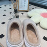 朴西棉拖鞋女2025秋冬季新款居家外穿室内家居毛绒厚底防滑防臭棉拖鞋 云朵白 38-39 实拍图