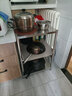 法渡仕不锈钢厨房用具置物架夹缝微波炉收纳架储物烤冰箱缝隙家用落地架 宽35长55 3层（高80） 实拍图