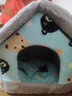 阿莫尔宠物猫窝秋冬季保暖房子型小型犬猫泰迪博美可拆洗小狗窝宠物狗屋 小熊蓝色(房子窝款) S-建议5斤内 实拍图