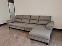 芝华仕（CHEERS）宜居布沙发现代简约科技布艺带妃位中大户型客厅家用芝华士6301 浅灰色生态云皮3.12m四人位+脚踏 年后发货（详询客服） 实拍图