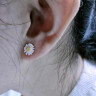 alivinee 阿莉维妮 s925银小雏菊耳钉 女韩版ins潮耳骨钉小清新甜美文艺花朵耳饰品1 小雏菊耳钉9mm（配银耳塞） 实拍图