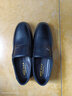 老爷车男鞋秋季牛皮商务休闲男士皮鞋透气正装皮鞋男软底防滑中年爸爸鞋 FG90616【黑色款】 38 (240mm) 标准码 实拍图