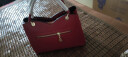 雪爱袋鼠（XUEAIDAISHU）女士真皮包包女包品牌2024新款牛皮手提包送中年妈妈包母亲节礼物 酒红色[手包+礼品袋+礼盒] 实拍图